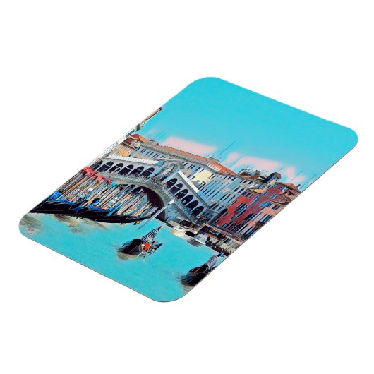 ldp VENICE - Gondeln - Rialto - Magnet (Linke Seite)