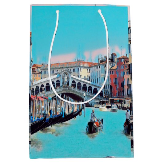 ldp VENICE - Gondeln - Rialto - Mittlere Geschenktüte (Vorderseite)