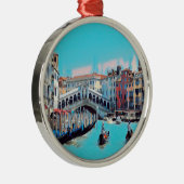ldp VENICE - Gondeln - Rialto - Ornament Aus Metall (Rechts)