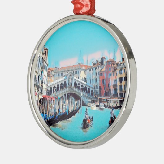 ldp VENICE - Gondeln - Rialto - Ornament Aus Metall (Links)