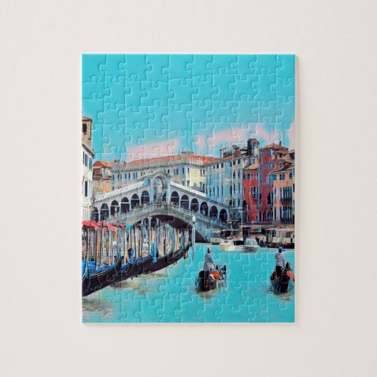 ldp VENICE - Gondeln - Rialto - Puzzle (Vertikal)