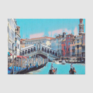 ldp VENICE - Gondeln - Rialto - Seidenpapier