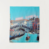 ldp VENICE - Gondeln - Rialto - Wandteppich (Vorderseite)