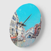 ldp VENICE - Grand Canal - Rialto Beach - Große Wanduhr (Winkel)