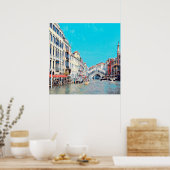 ldp VENICE - Grand Canal - Rialto Beach - Poster (Küche)