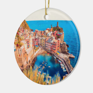 ldp VERNAZZA - Cinque Terre - Keramik Ornament
