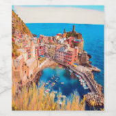 ldp VERNAZZA - Cinque Terre - Weinetikett (Einzelnes Label)