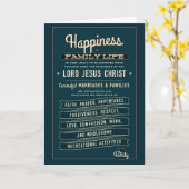 LDS Familien-Proklamationsauszug. Grußkarte Karte (Gelbe Blume)