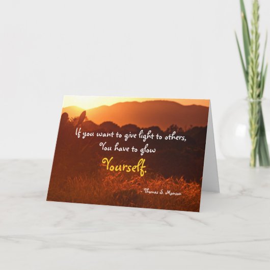 LDS inspirierend Zitate Karte (Vorderseite)