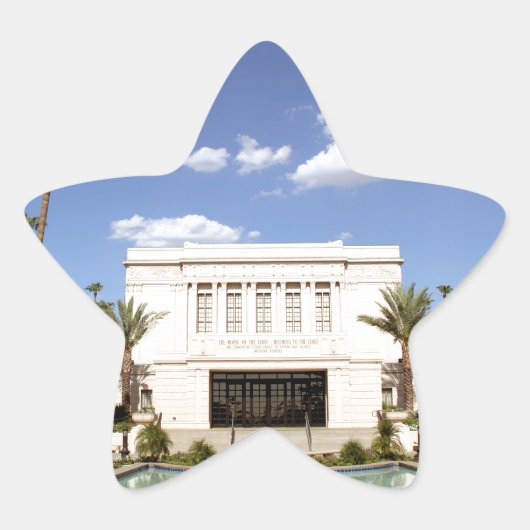 Lds mesa arizona Tempelmormonenbild Stern-Aufkleber (Vorderseite)