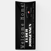 LDS Missionar Welcome Zuhause Custom Banner Poster (Vertikal)