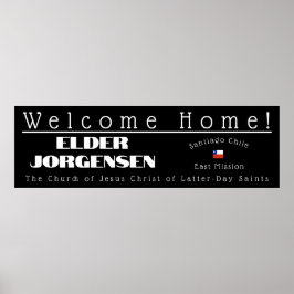 LDS Missionare Welcome Zuhause Custom Poster Sign