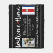 LDS Missionary Homecoming Welcome Zuhause Custom S Fleecedecke (Vorderseite)