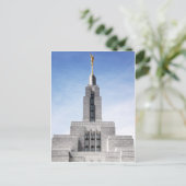 Lds mormon draper ut temple spire postkarte (Stehend Vorderseite)