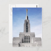 Lds mormon draper ut temple spire postkarte (Vorne/Hinten)