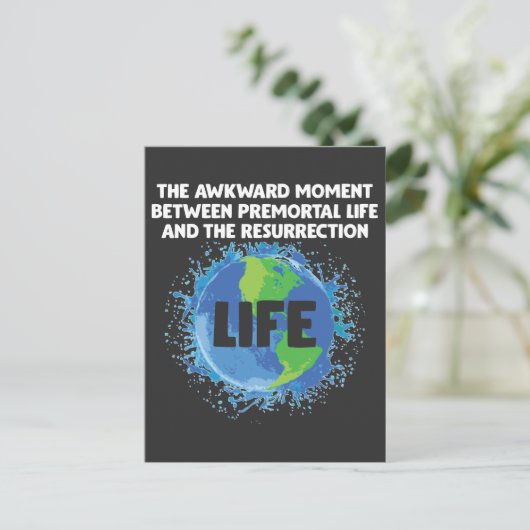LDS Mormon Life Premortal Resurrecrection Missiona Postkarte (Stehend Vorderseite)