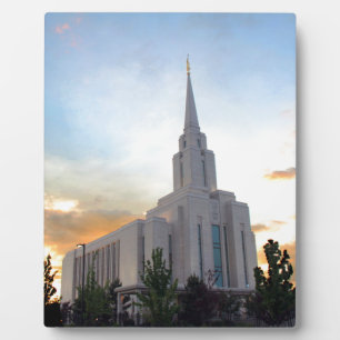 LDS mormon Oquirrh Mountain Utah Tempel Fotoplatte