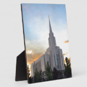 LDS mormon Oquirrh Mountain Utah Tempel Fotoplatte (Seite)