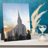 LDS mormon Oquirrh Mountain Utah Tempel Fotoplatte (Seite)