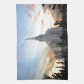 LDS mormon Oquirrh Mountain Utah Tempel Geschirrtuch (Vertikal)