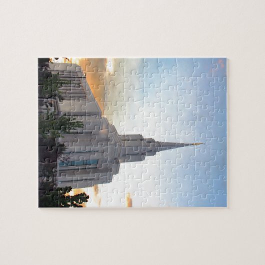 LDS mormon Oquirrh Mountain Utah Tempel Puzzle (Horizontal)