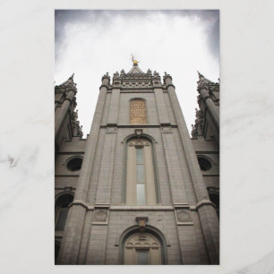 LDS Mormon Salt Lake City Tempel-Fotografie Briefpapier