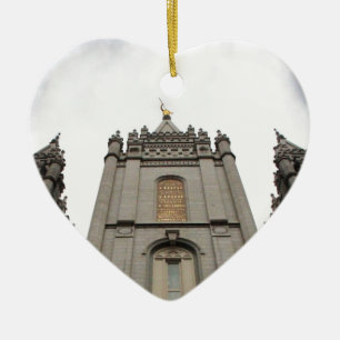 LDS Mormon Salt Lake City Temple Fotograph Keramikornament
