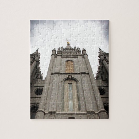 LDS Mormon Salt Lake City Temple Fotograph Puzzle (Vertikal)