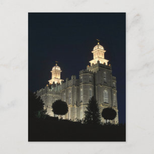 LDS Mormon Temple Logan, Utah Postkarte
