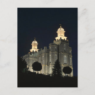 LDS Mormon Temple Logan, Utah Postkarte