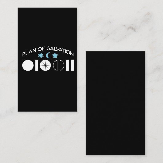 LDS Plan der Rettung Mormon Missionsgeschenk Visitenkarte (Vorne/Hinten)