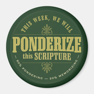 LDS Ponderize Magnet. Grün Magnet