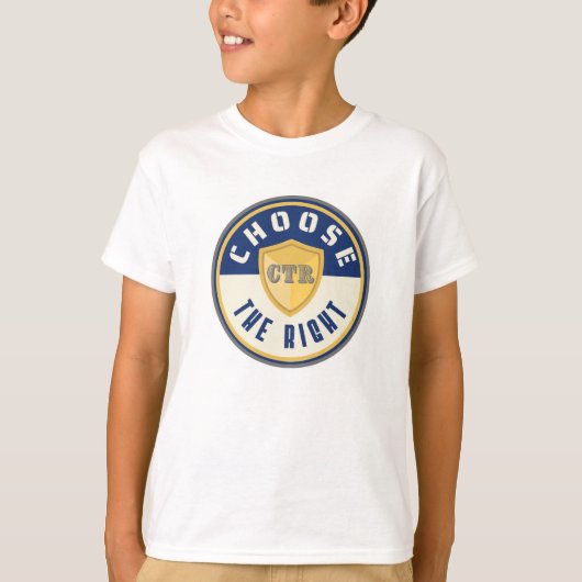 LDS Primärer CTR Wählen Sie den rechten Hemdbläsch T-Shirt (Vorderseite)