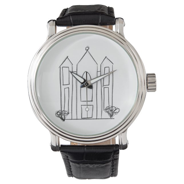 LDS Salt Lake City Tempel Armbanduhr (Vorderseite)