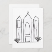 LDS Salt Lake City Tempel Begleitkarte (Vorne/Hinten)