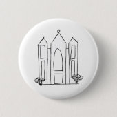 LDS Salt Lake City Tempel Button (Vorderseite)
