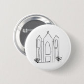 LDS Salt Lake City Tempel Button (Vorne & Hinten)