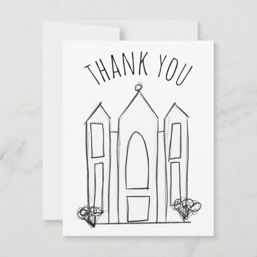 LDS Salt Lake City Tempel Dankeskarte (Vorderseite)