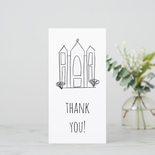 LDS Salt Lake City Tempel Dankeskarte (Stehend Vorderseite)