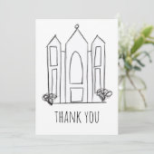 LDS Salt Lake City Tempel Dankeskarte (Stehend Vorderseite)