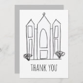 LDS Salt Lake City Tempel Dankeskarte (Vorne/Hinten)