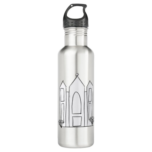 LDS Salt Lake City Tempel Edelstahlflasche (Vorderseite)