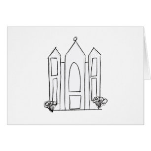 LDS Salt Lake City Tempel einfacher moderner Mormo