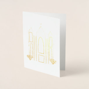 LDS Salt Lake City Tempel einfacher moderner Mormo Folienkarte
