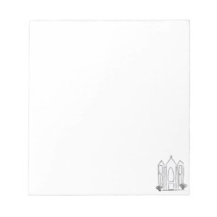 LDS Salt Lake City Tempel einfacher moderner Mormo Notizblock
