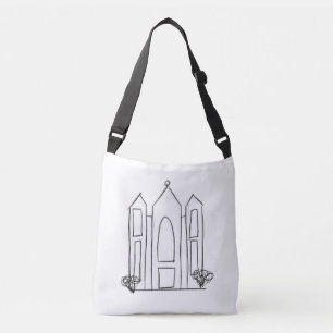 LDS Salt Lake City Tempel einfacher moderner Mormo Tragetaschen Mit Langen Trägern