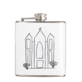 LDS Salt Lake City Tempel Flachmann (Vorderseite)