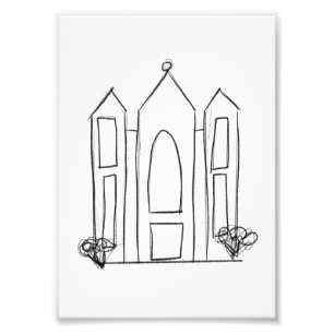 LDS Salt Lake City Tempel Fotodruck