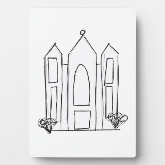 LDS Salt Lake City Tempel Fotoplatte (Vorderseite)