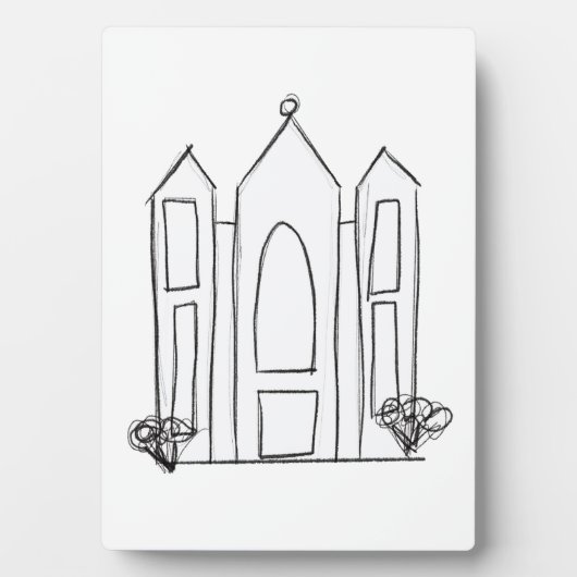 LDS Salt Lake City Tempel Fotoplatte (Vorderseite)
